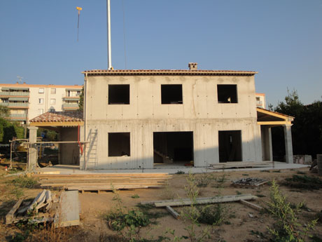 construction villa en béton armé